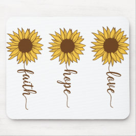 Faith Hope Liebe Mousepad