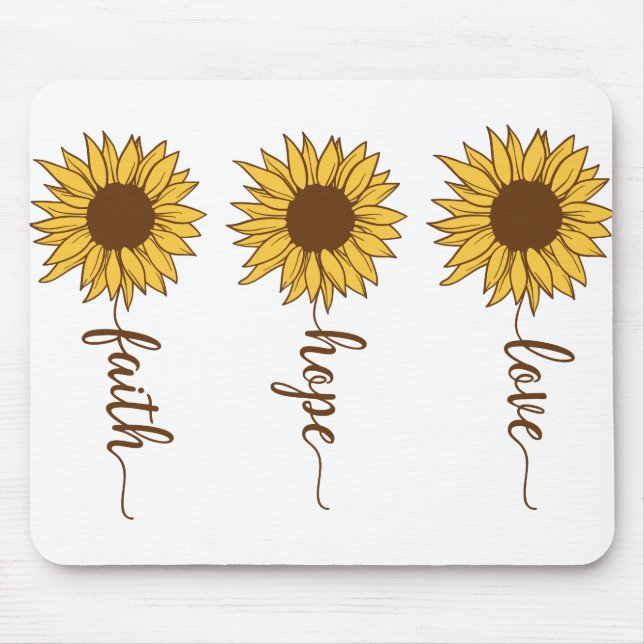 Faith Hope Liebe Mousepad (Vorne)