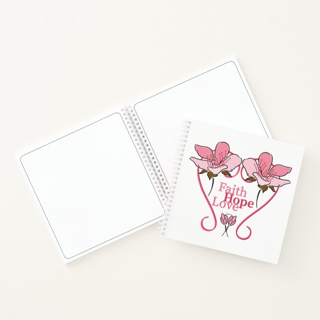 FaItH, HoPe & Liebe Notizbuch (Innenseite)