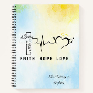 Faith Hope Liebe Notizbuch