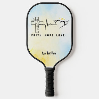 Faith Hope Liebe Pickleball Schläger