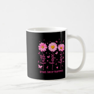 Faith Hope Liebe Pink Ribbon Brustkrebs Auswarenes Kaffeetasse