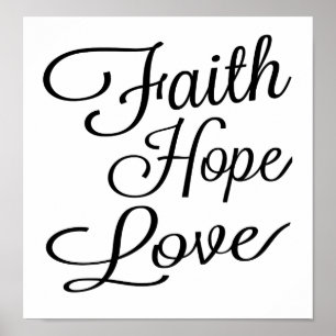 Faith Hope Liebe Poster