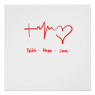 Faith Hope Liebe Poster