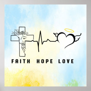 Faith Hope Liebe Poster