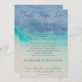 Faith Hope Liebe Probe Dinner Einladung