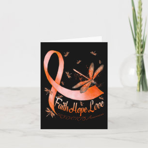 Faith Hope Liebe RSD CRPS Awareness Dragonfly Karte