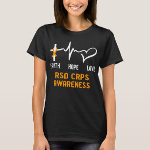 Faith Hope Liebe RSD CRPS Bewusstsein T-Shirt