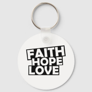 Faith Hope Liebe Schlüsselanhänger