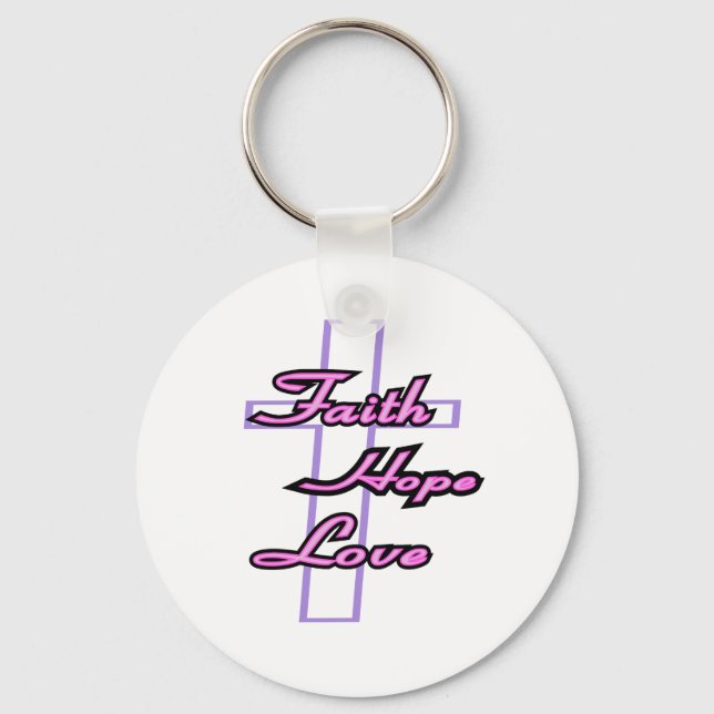 Faith Hope Liebe Schlüsselanhänger (Vorderseite)
