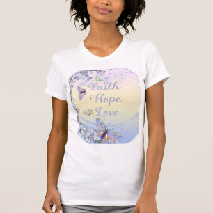 Faith Hope Liebe (schöne Schmetterlinge) T-Shirt