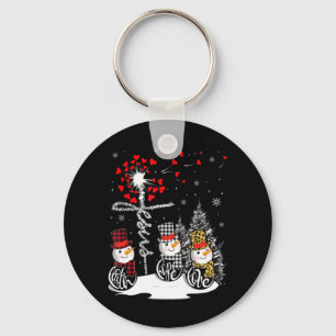 Faith Hope Liebe Snowman Jesus Dandelion Christlic Schlüsselanhänger