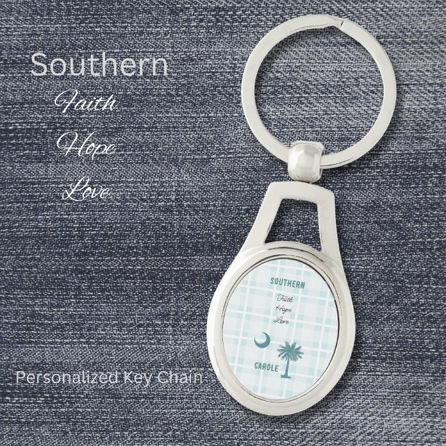 Faith Hope Liebe Southern Metal Schlüsselanhänger (Southern Faith Hope Love Personalized Key Chain is perfect for yourself, someone special, or favors!)
