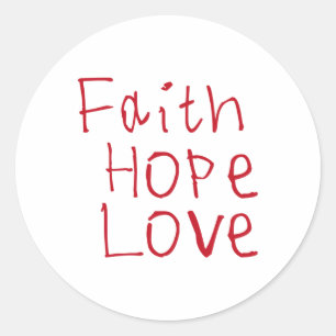 Faith Hope Liebe Sticker