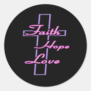 Faith Hope Liebe Sticker
