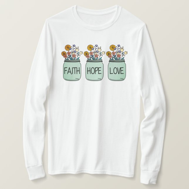 Faith Hope Liebe T-Shirt (Design vorne)