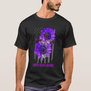 Faith Hope Liebe überquert häusliche Gewalt Awaren T-Shirt