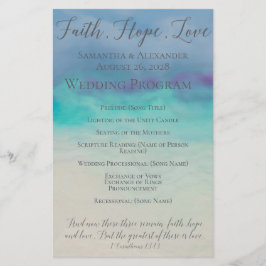 Faith Hope Liebe Watercolor Bible Verse Hochzeit