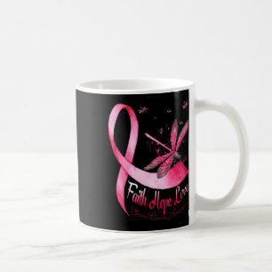 Faith Hope Love Draquelly Breast Cancer Awareness Kaffeetasse