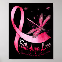 Faith Hope Love Draquelly Breast Cancer Awareness