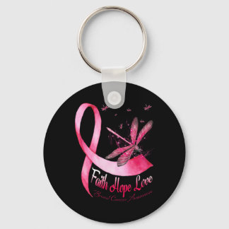 Faith Hope Love Draquelly Breast Cancer Awareness Schlüsselanhänger