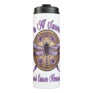 Faith Hope Love Draquelly Breast Cancer Awareness Thermosbecher