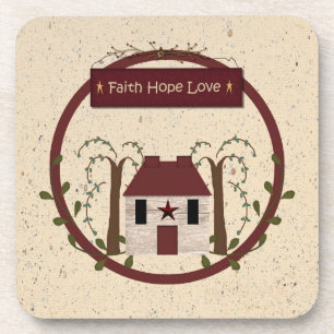 Faith Hope Love Korkuntersetzer Untersetzer