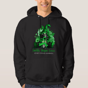 Faith Hope Love Nierenkrankheit Bewusstsein Gnom G Hoodie