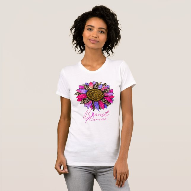 Faith Hope Survivor Brustkrebs Bewusstsein T-Shirt (Vorne ganz)