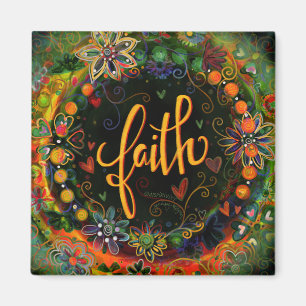 Faith Hübsch Fun Floral Moderne Inspirivity Magnet
