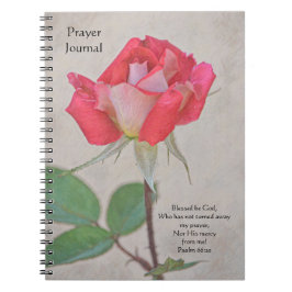 Faith Hübsch Pink Rose Prayer Journal Notizblock