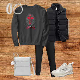 Faith Identity Cross Fingerprint Design Sweatshirt