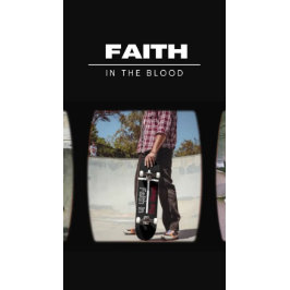 Faith In the Blood White Cross Skateboard