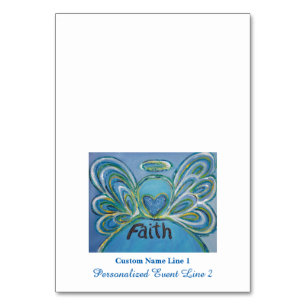Faith Inspiration Word Engel Table Zent Cards Tischnummer