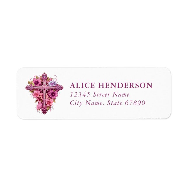 Faith & Inspirational Return Address Labels (Vorne)