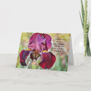 Faith Iris Blume Gedanken über Ihre Karte