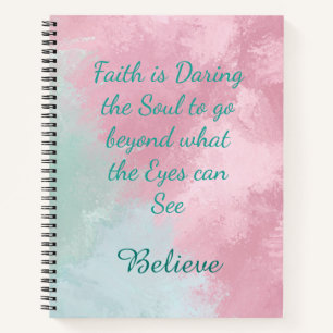 Faith is Daring Marble Journal Notebook Notizbuch