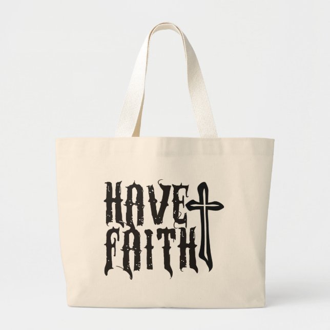Faith Jumbo Stoffbeutel (Vorne)