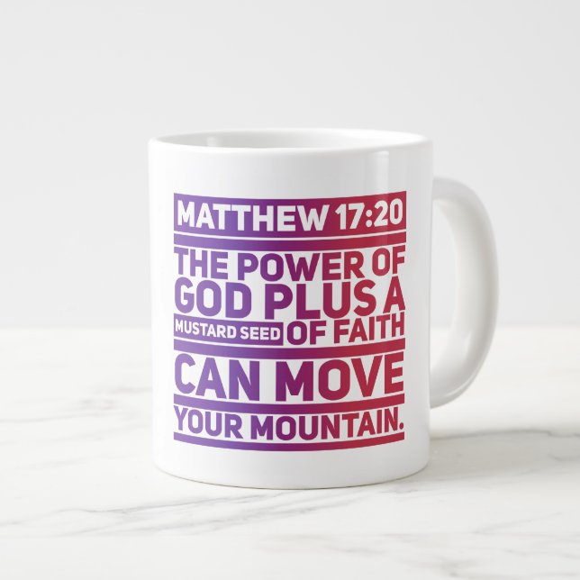 Faith Jumbo Tasse (Vorderseite Rechts)
