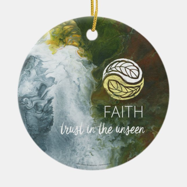 Faith Keramik Ornament (Vorne)