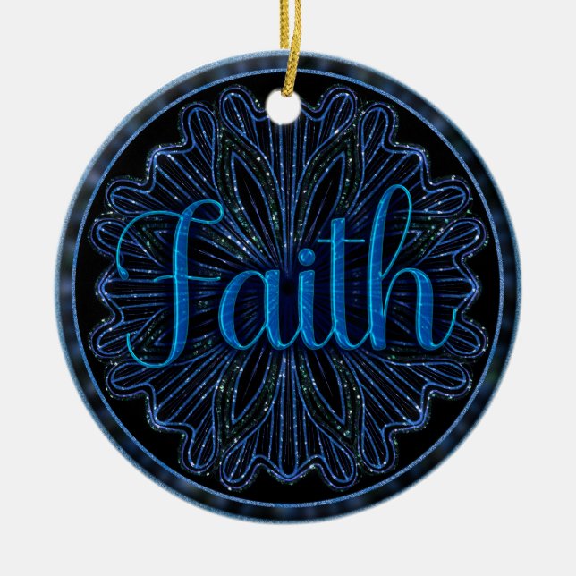 Faith Keramik Ornament (Vorne)