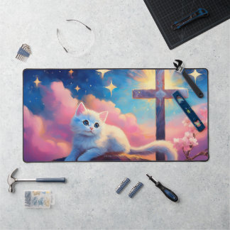 Faith Kitten - Mousemat Schreibtischunterlage