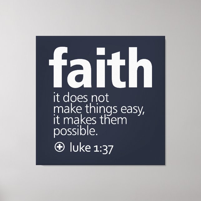 Faith Leinwanddruck (Vorderseite)