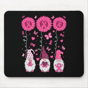 Faith Liebe Cure Gnomes Sunflower Breast Cancer Aw Mousepad
