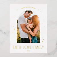 Faith Liebe Family Modernes Arch Weihnachtsdesign