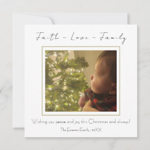 Faith Liebe Family Modernes Foto Weihnachten