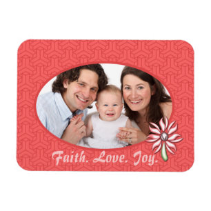 Faith Liebe Freude Familienleben Foto niedlich anp Magnet