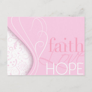 Faith Liebe Hope Postkarte