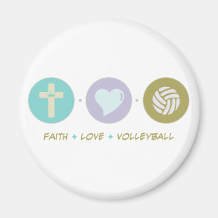Faith Liebe Volleyball Magnet