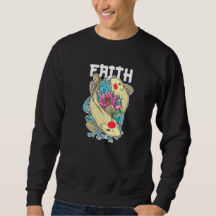 Faith Lieben Koi Fish Yin und Yang Sweatshirt
